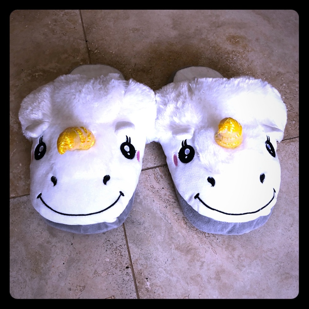 New unicorn slippers